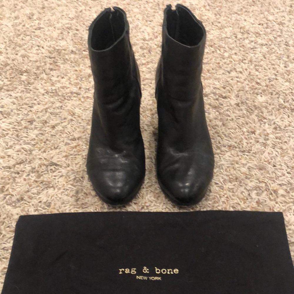 Rag & Bone Black Booties